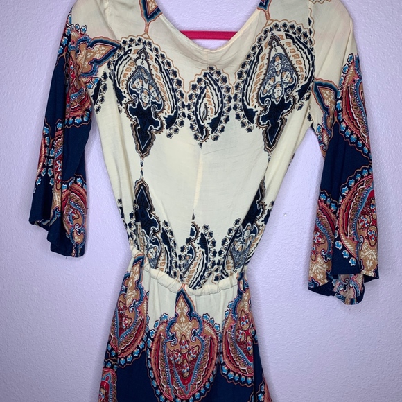 Paisley Print Romper - Picture 3 of 3
